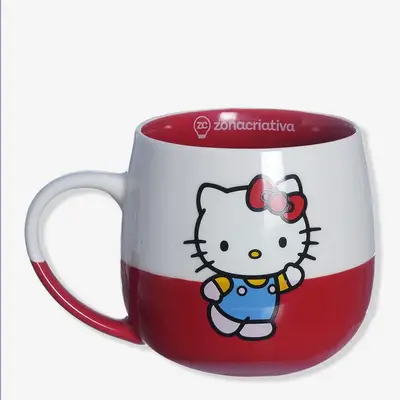 Mugs Hello Kitty: Ceramic Mug Zona Criativa 350ML
