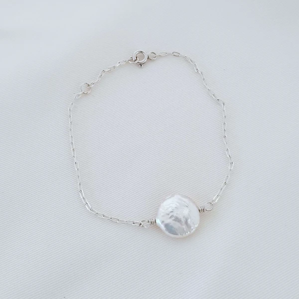 Pulseira Pérola G - Mais Prata