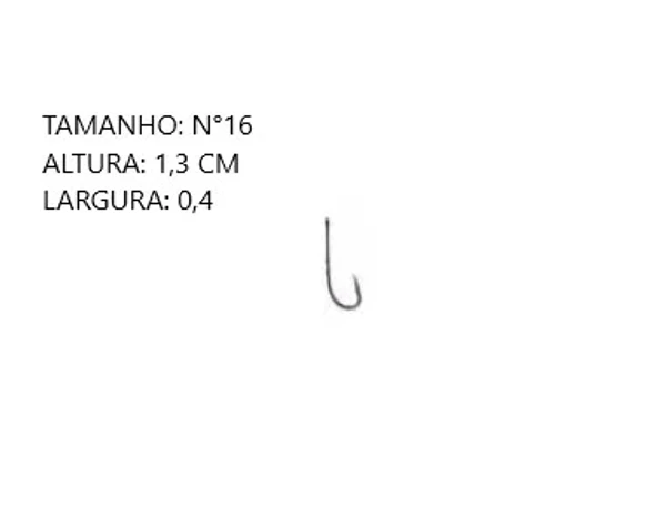 ANZOL 4330 SUPER STRONG MARINE SPORTS COM 100 PEÇAS TAMANHO ANZOL:N 16