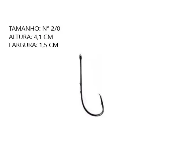ANZOL 4330 SUPER STRONG MARINE SPORTS COM 100 PEÇAS TAMANHO ANZOL:N 2/0