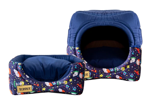Cama Iglu e Toca Para Cachorro Luppet Luxo Pequeno Príncipe Tamanho:G (LP101212