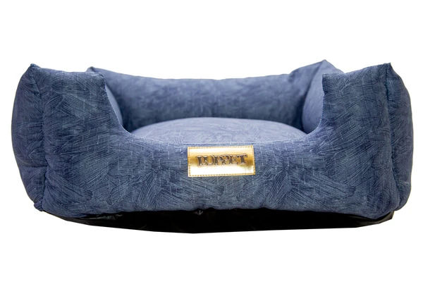 Cama Quadrada para Cachorro ou Gato Luppet Luxo Azul Petróleo (LP88018-05)