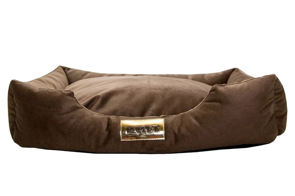 Cama Retangular para Cachorro ou Gato Luppet Super Luxo Marrom (LP101916-03)