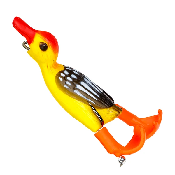 ISCA ARTIFICIAL PATO WHOPPER PLOPPER COM DUPLA HÉLICE E ANTI ENROSCO 9CM COR:VE