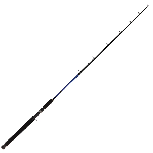 VARA DE PESCA PARA CARRETILHA 1,60 M 1 PARTE 80 LB COR:PRETO E VERMELHO