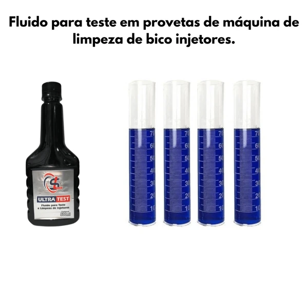 01 Fluído  Para Teste de Bicos injetores para Máquina  Automotiva
