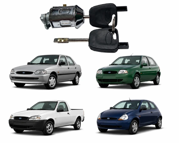 CILINDRO DE IGNIÇÃO FORD KA  FIESTA  COURRIER ESCORT   C/ ALOJAMENTO PARA TRANSPONDER