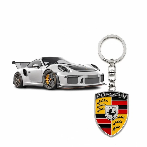 Chaveiro PORSCHE / Metal e Argola de Metal