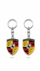 Chaveiro PORSCHE / Metal e Argola de Metal
