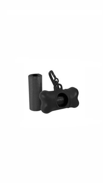Kit Cata Caca Com 2 Refis Sacos Porta Saquinho Pet Cães Gatos Cachorro Recolher Cocô PRETO