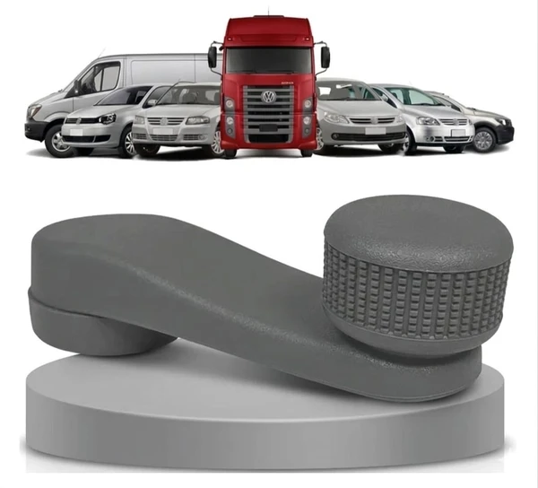 MANIVELA REGULADORA DO VIDRO GOL G3 G4 G5 POLO / CAMINHÃO VW . CINZA