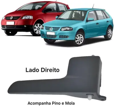 Maçaneta interna Direita ( lado Passageiro  ) Gol Parati Saveiro G4  Fox Cor Grafite  Diant / Traseira