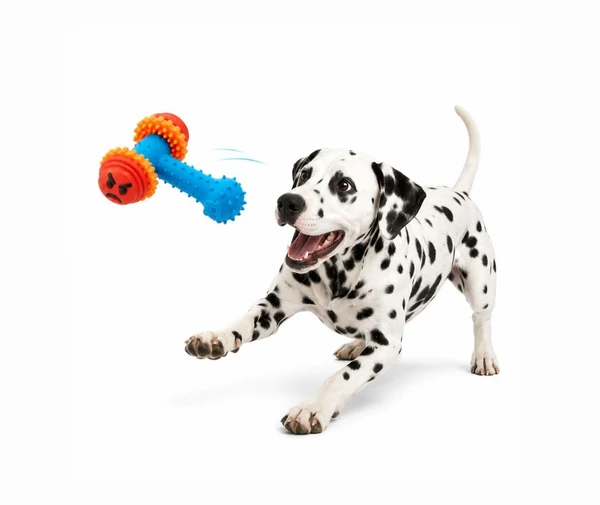 Marreta de borracha para cães 11 cm - diversão e higiene bucal