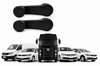 PAR MANIVELA REGULADORA DO VIDRO GOL G3 G4 G5 POLO / CAMINHÃO VW . PRETA