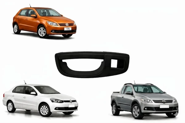 Puxador Interno  Dianteiro  Gol Saveiro Voyage  G5  Direita  Preta