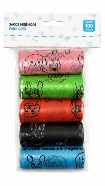 Saco Repositor para Kit Cata Caca  5 Rolos Coloridos
