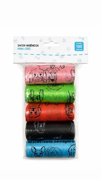 Saco Repositor para Kit Cata Caca  5 Rolos Coloridos