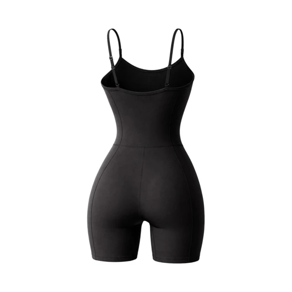 Macacão Fitness Feminino Poliamida Treino Look Academia Preto