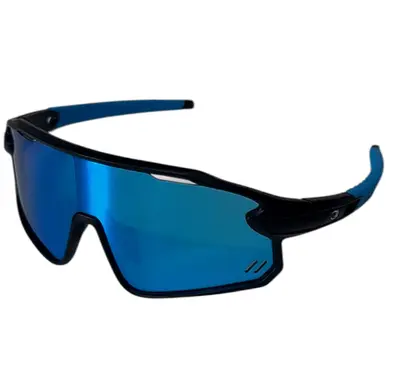 Oculos de Sol Espelhado Esportivo Corrida Bike Beach Tennis Summer Pro Vision Blue Mtb