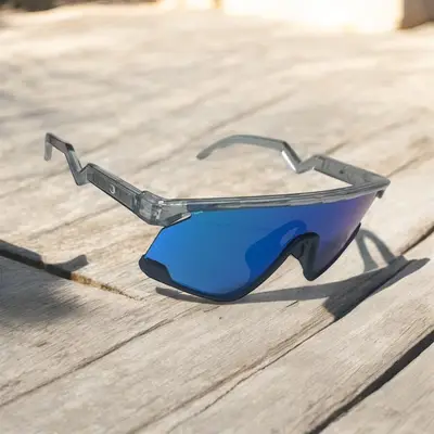 Oculos de Sol Lente Azul Esportivo Beach Tennis Corrida Bike Haste V