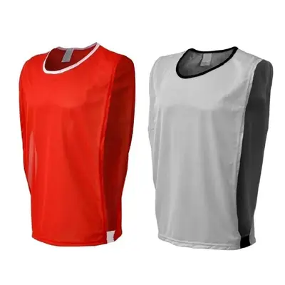 10 Coletes de Treino Divididos em Duas Cores (5 Vermelho + 5 Cinza)