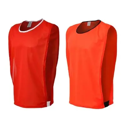 10 Coletes de Treino Divididos em Duas Cores (5 Vermelho + 5 Laranja)