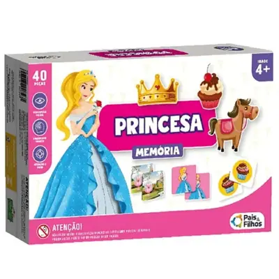 Jogo da Memória Princesa - Pais &amp; Filhos