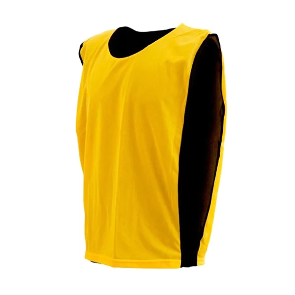 Kit com 5 Coletes Esportivos Dupla Face Amarelo e Preto