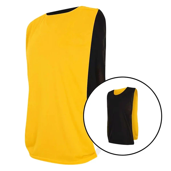 Kit com 5 Coletes Esportivos Dupla Face Amarelo e Preto
