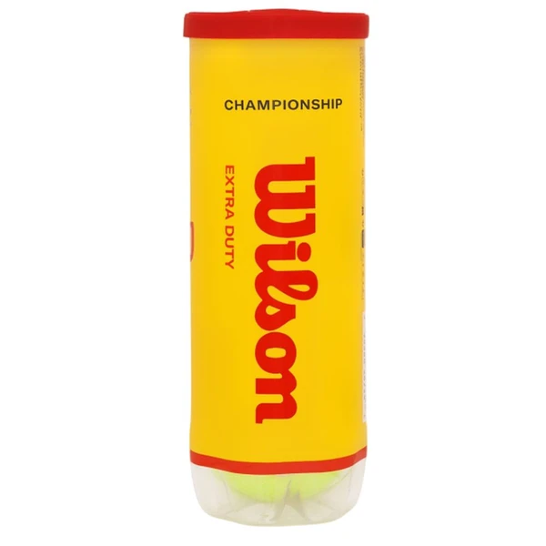 Tubo Bola de Tênis Wilson Championship Extra Duty com 3 Unidades