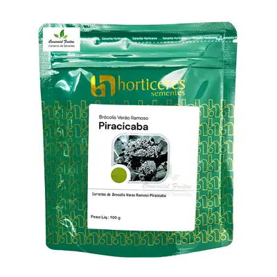 Sementes de Brócolis Piracicaba Horticeres Pcte C/ 100 Gramas
