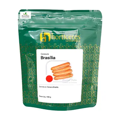 Sementes de Cenoura Brasília Horticeres Pcte C/ 100 Gramas