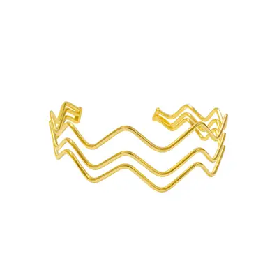 Bracelete Feminino Fio Triplo -  Banhado em Ouro 18k