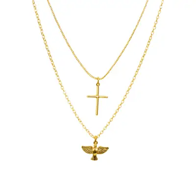 Colar Duplo - Banhado em Ouro 18k