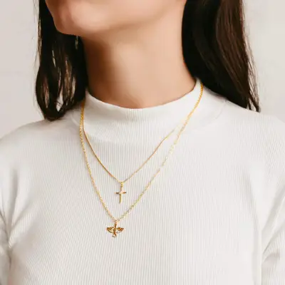 Colar Duplo - Banhado em Ouro 18k