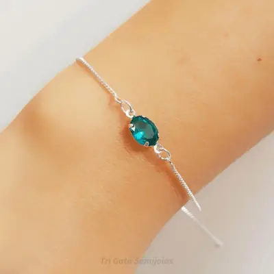 Pulseira ponto de luz zircônia