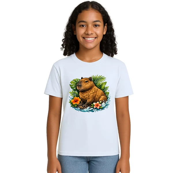 Camiseta Capivara Floresta Estampa Personalizada