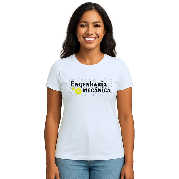 Camiseta Engenharia Mecânica Ferramentas Personalizada