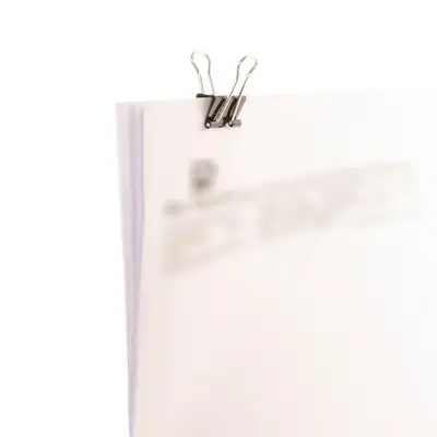 Binder Clip 25mm Preto com 48 Unidades