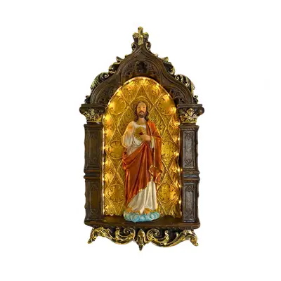 Capela Sagrado Coração de Jesus com Led 22,5cm