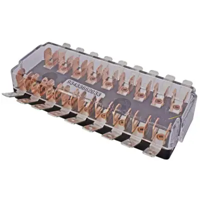 CAIXA FUSIVEL 12 POLOS MBB 1113 A 2213 TRATOR MASSEY FERGUSON REFERENCIA ORIGINAL 3455457201 322503 3 M91-1 ECH3013 DP-7038