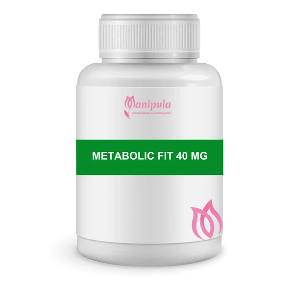 Metabolic Fit 40 mg - Termogênico Natural para Ativação do Metabolismo, Queima de Gordura e Controle do Peso | 30 Doses