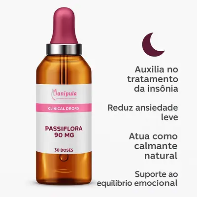 Passiflora 90 mg/Dose - Calmante Natural e Suporte ao Sono | 30 Doses