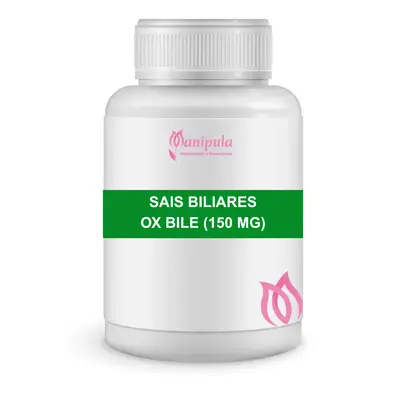 Sais Biliares (Ox Bile) 150 mg - Suporte Digestivo e Absorção de Gorduras | 60 Doses