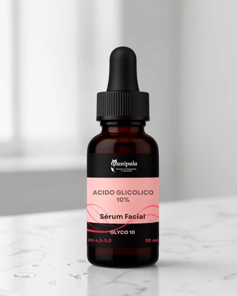 Sérum de Ácido Glicólico 10% Renovação e Textura da Pele | GLYCO 10 - 30 ml