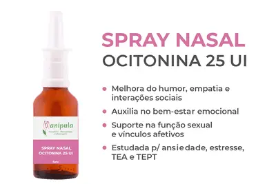 Spray Nasal de Ocitocina 25 UI - Bem-estar, Humor e Equilíbrio Social - 10 ml