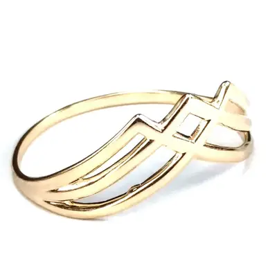 Anel de ouro 18 k Coroa  .