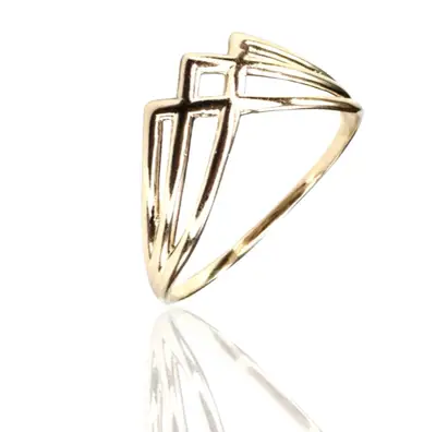 Anel de ouro 18 k Coroa  .