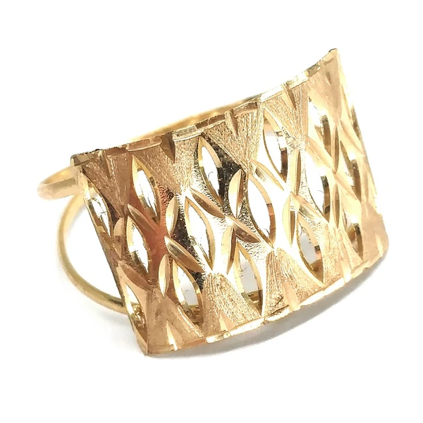 Anel de ouro 18 k Trabalhado Estampado