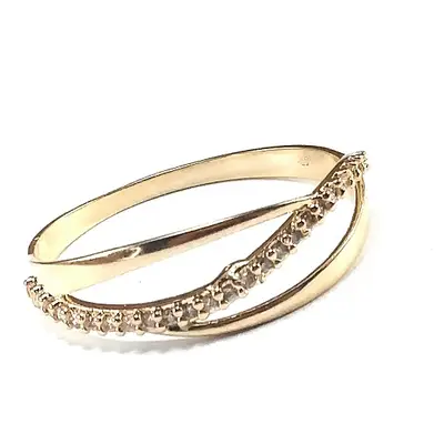 Anel de ouro 18k Com  Pedras